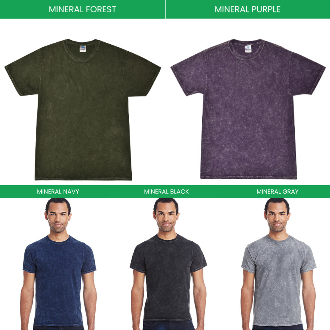 Mineral Wash T shirt Color Chart - Lorna Shore Shop