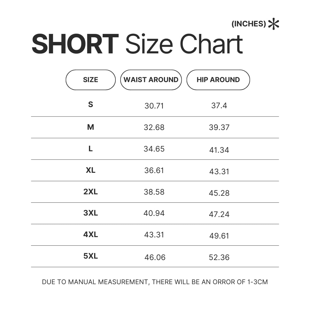 Short Size Chart 1 - Lorna Shore Shop