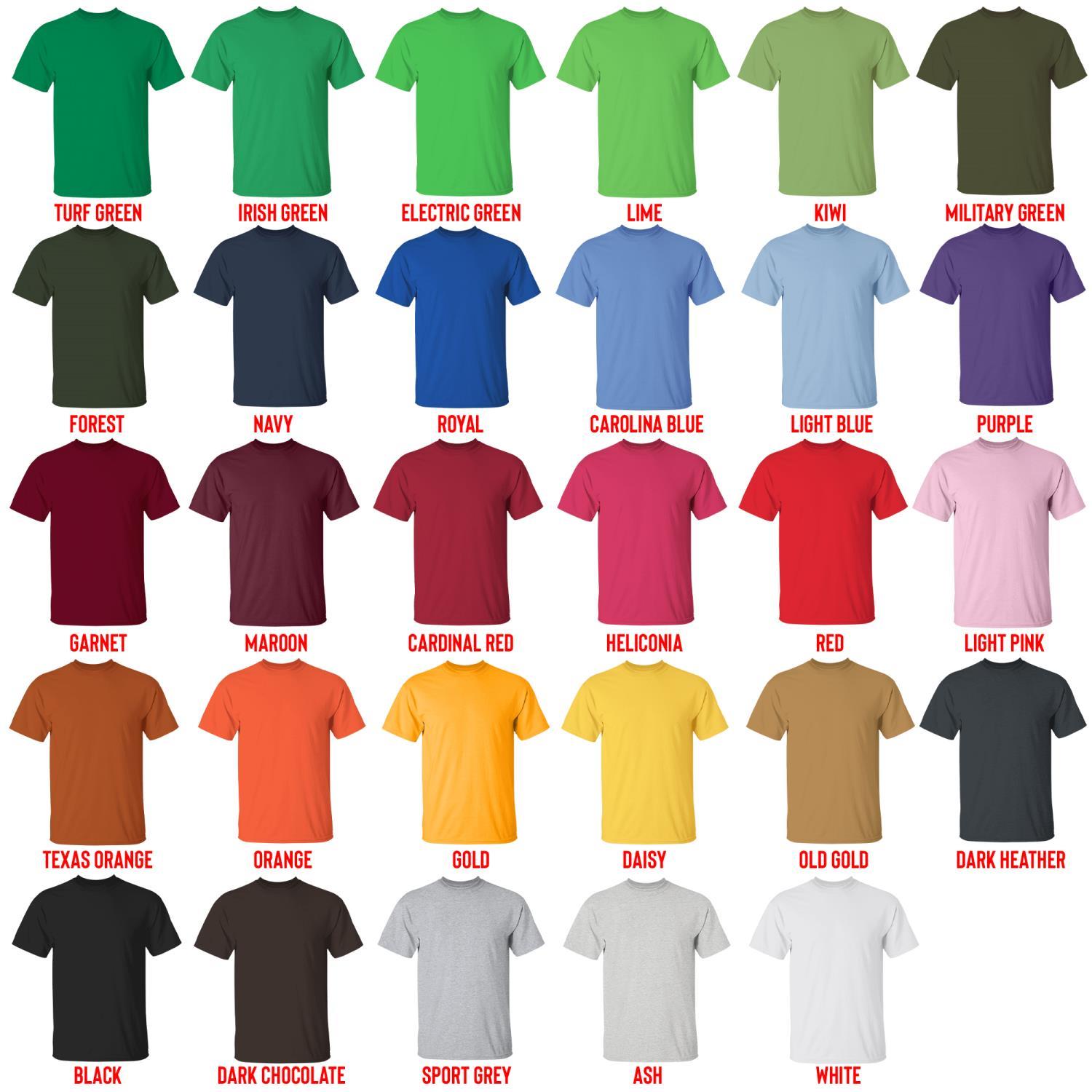 t shirt color chart - Lorna Shore Shop