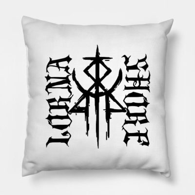 Lorna Shore Deathcore Symbol Throw Pillow Official Lorna Shore Merch