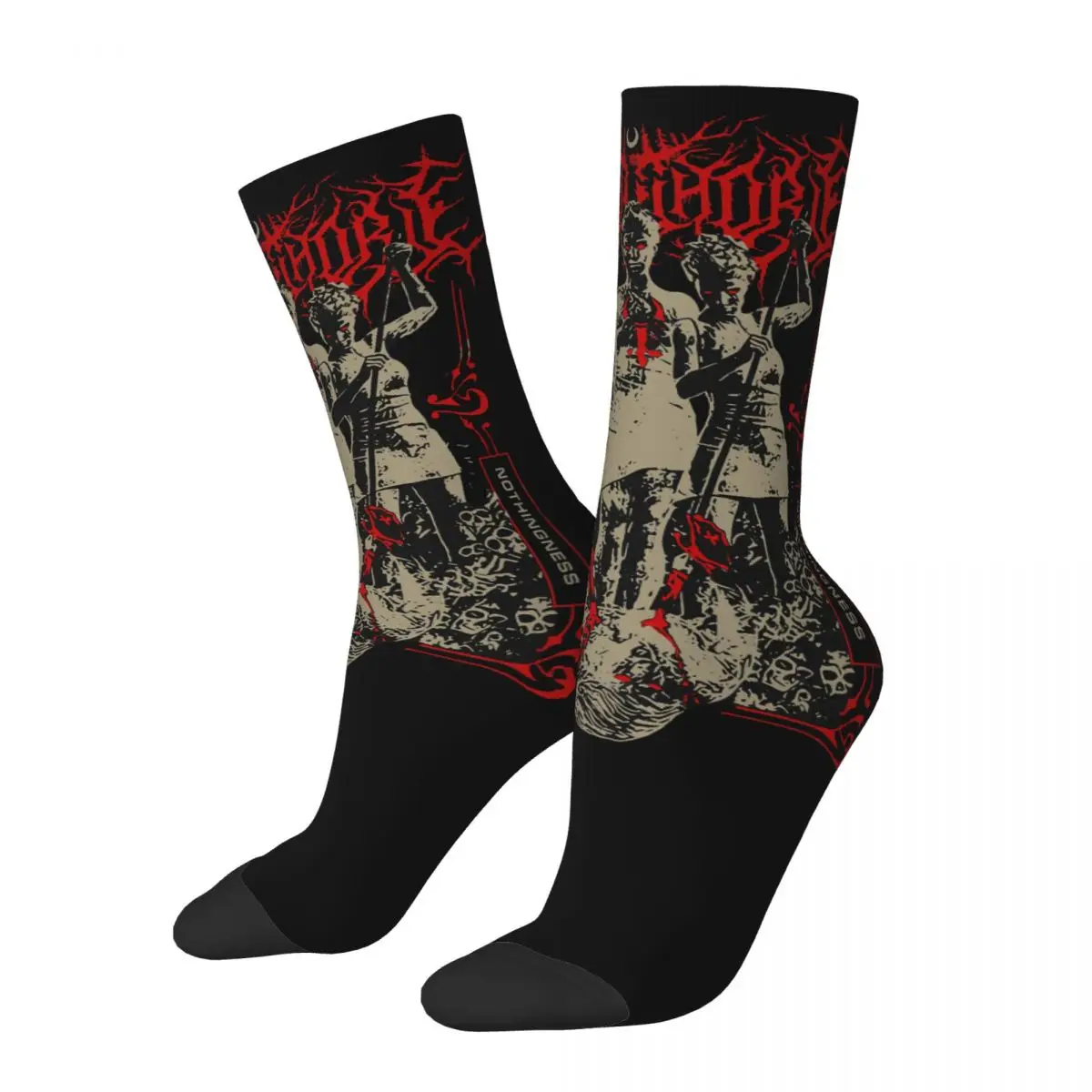 Funny Men s compression Socks Pierced Of The Abyss Vintage Harajuku Lorna Shore Street Style Novelty - Lorna Shore Shop