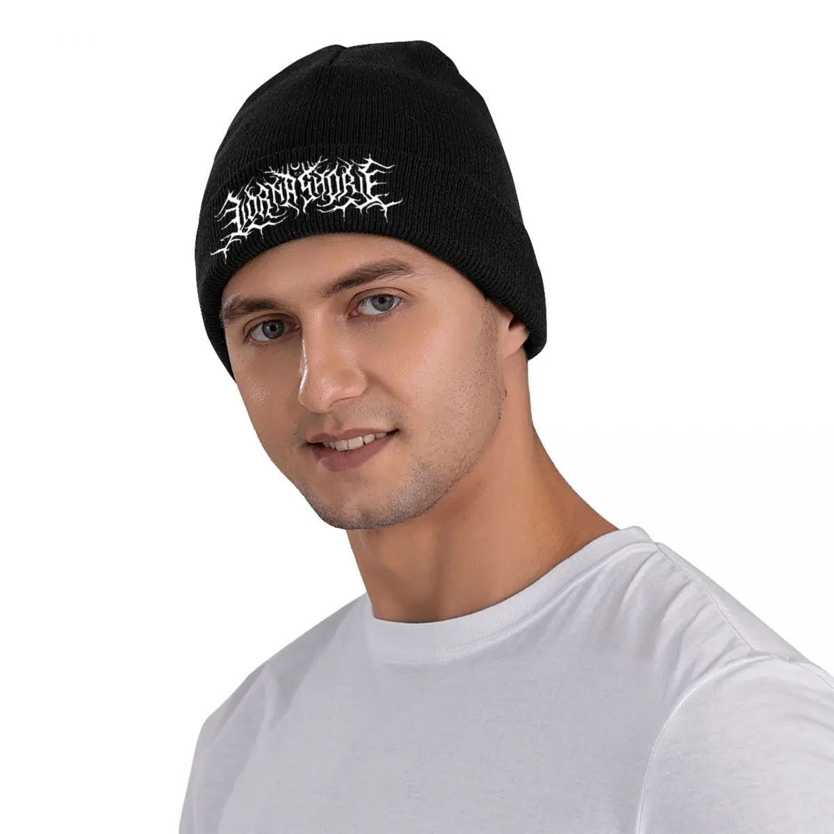 Lorna Shore Logo Knitted Hat Beanie Winter Hats Warm Unisex Casual Heavy Metal Punk Cap Men 1 - Lorna Shore Shop