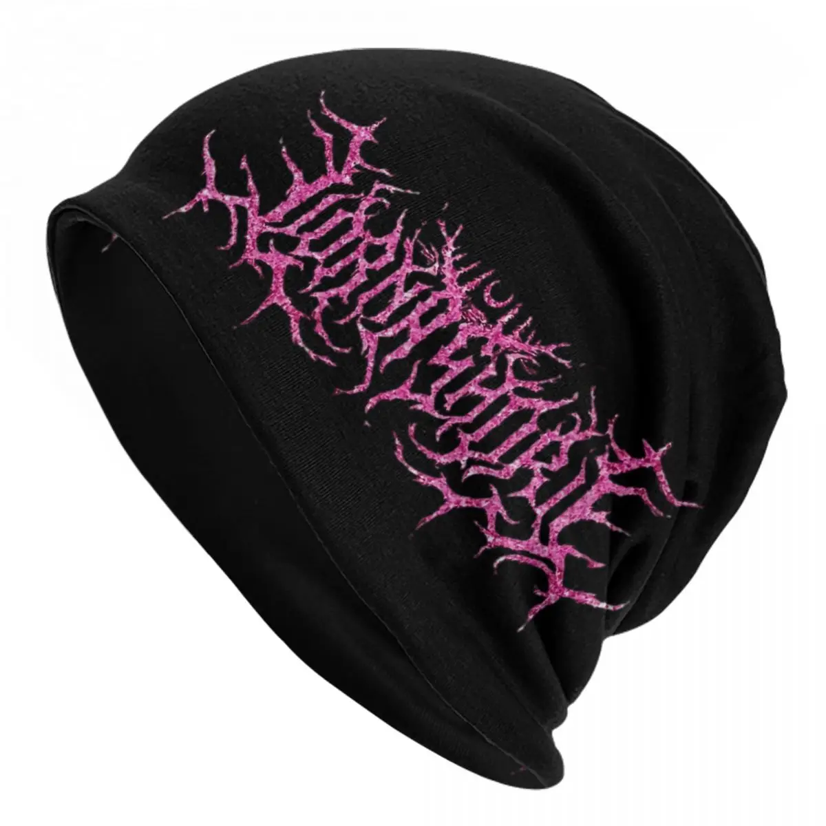 Women Men Lorna Shore Band Logo Pink Beanies Skullies Accessories Bonnet Knitting Hats Windproof Warm Hats - Lorna Shore Shop