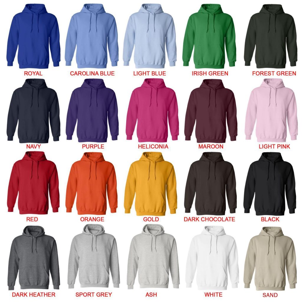 hoodie color chart - Lorna Shore Shop