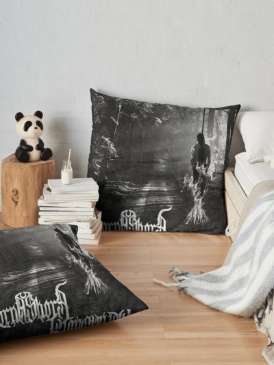 Lorna Shore -American Deathcore Band Throw Pillow Official Lorna Shore Merch