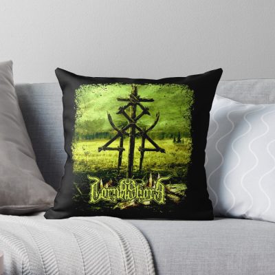 Lorna Shore Album Cover Throw Pillow Official Lorna Shore Merch