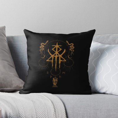 Lorna Shore Merch Lorna Shore Logo Throw Pillow Official Lorna Shore Merch