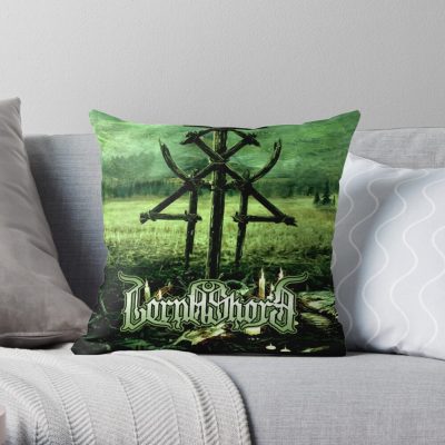 Lorna Shore Merch Lorna Shore Album Cover Throw Pillow Official Lorna Shore Merch