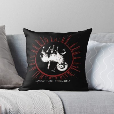 Lorna Shore C'Est L'Enfer Premium Throw Pillow Official Lorna Shore Merch